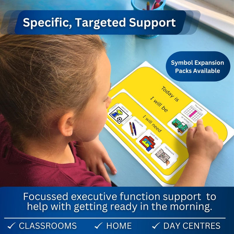 Autism Supplies And Developments I Can Pack my Bag â€“Visual Schedule for Kids with Autism â€“Premium Durable Plastic - Help Kids Get Ready Independently â€“Autism Learning Materials â€“Toddler Routine Pocket Chart (English) - Image 2